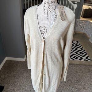 NWT Apostrophe Light Cardigan Sweater Size Large